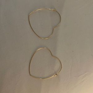 NEW ANTHROPOLOGIE HEART EARRINGS